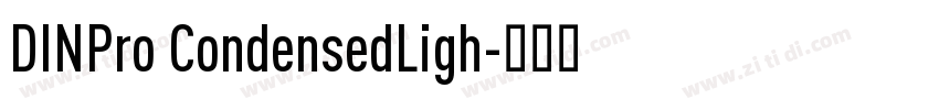 DINPro CondensedLigh字体转换